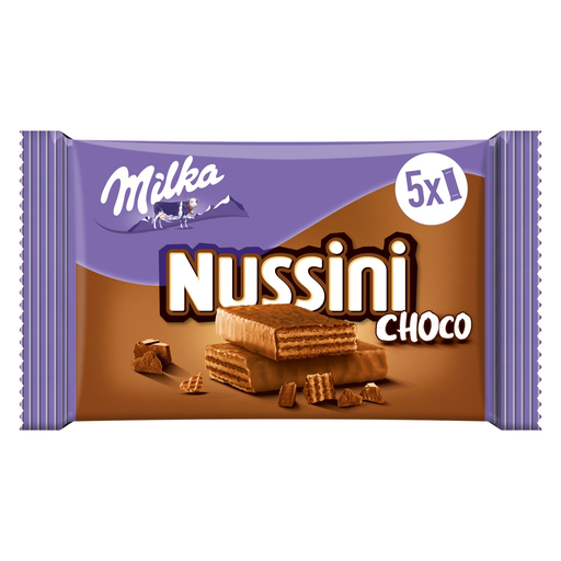 [7622201641191] MILKA Barres chocolatées gaufrettes Nussini 31 g