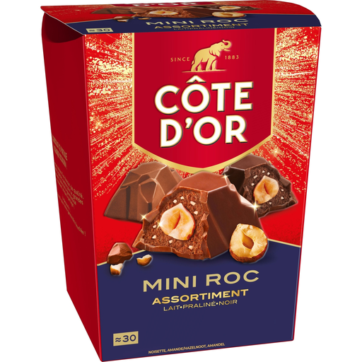 [7622201681562] COTE D'OR Surtido de Chocolates con Leche con Avellana y Almendra Mini Roc 279 g
