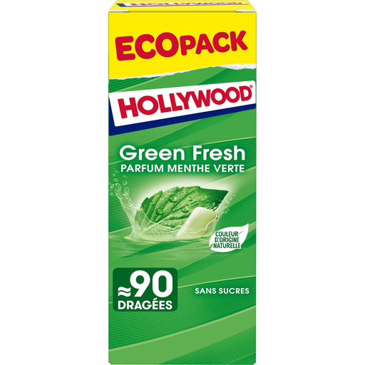 [7622201740429] HOLLYWOOD Green Fresh sugar-free chewing gum 128 g