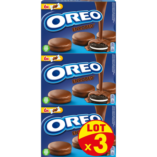 [7622201820824] OREO Bolachas de cacau recheadas e cobertas 3 x 246 g