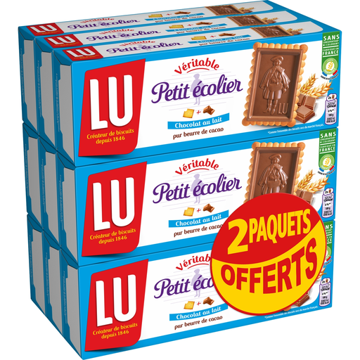 [7622202011146] PETIT ECOLIER Petit beurre with milk chocolate bar 9 x 150 g