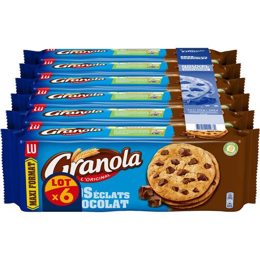 [7622202014680] GRANOLA Cookies l'Original aux gros éclats de chocolat 6 x 276 g