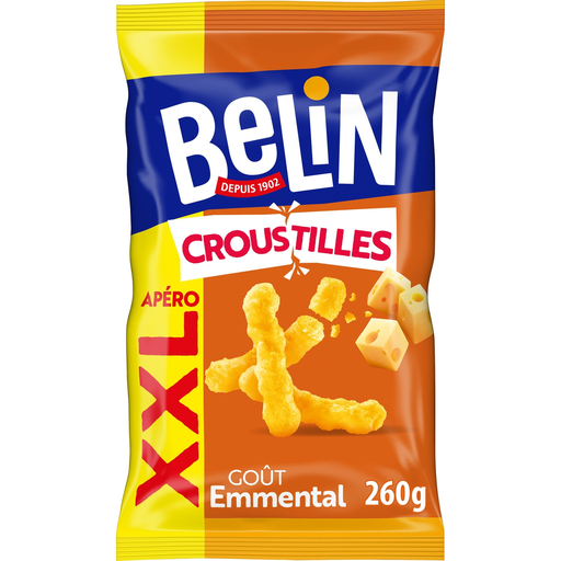 [7622202019074] BELIN Biscuits salés croustilles à l'emmental 260 g