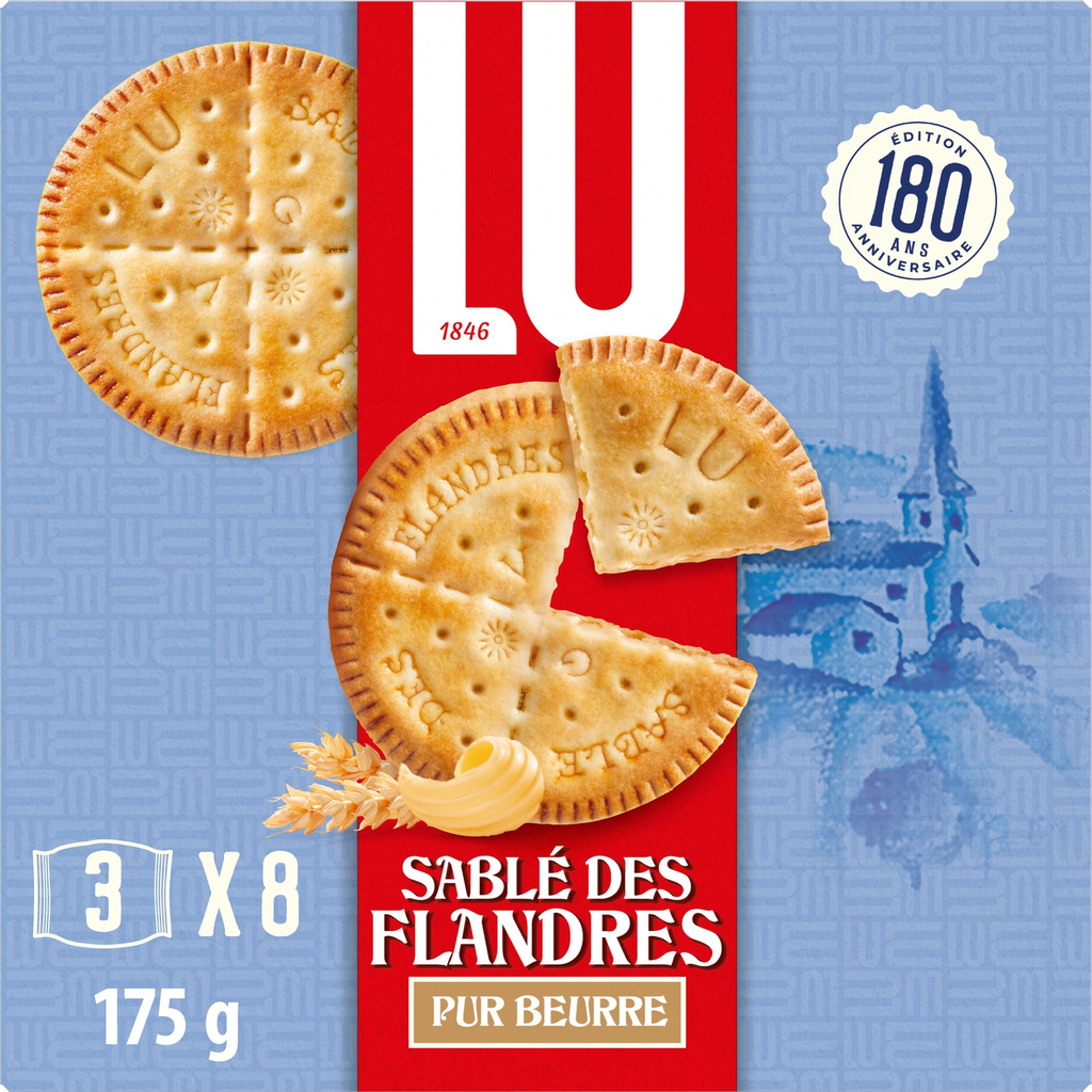 LU Biscuits Sablés des Flandres pur beurre 175 g