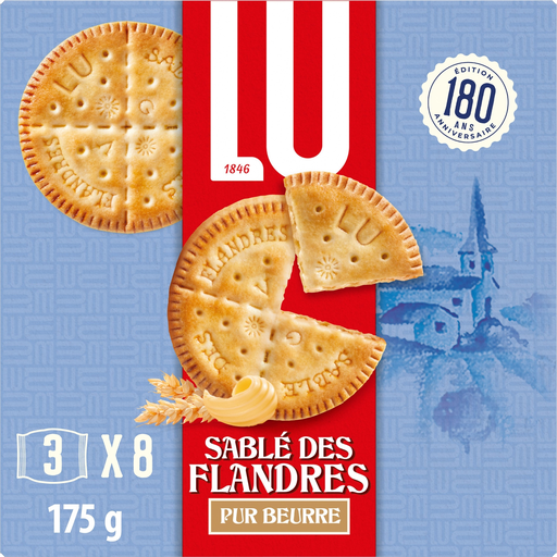[7622202325632] LU Biscuits Sablés des Flandres pur beurre 175 g