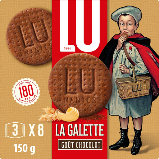 [7622202326646] LU Galette goût chocolat 150 g