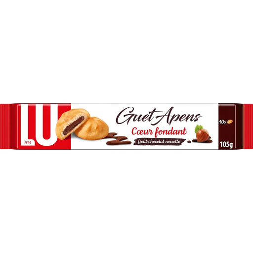 [7622202370588] LU Guet Apens chocolate hazelnut filled shortbread biscuits 105 g