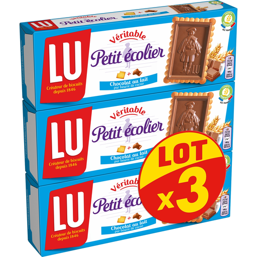 [7622210425638] LU Petit écolier galletas con tableta de chocolate con leche 3 x 150 g