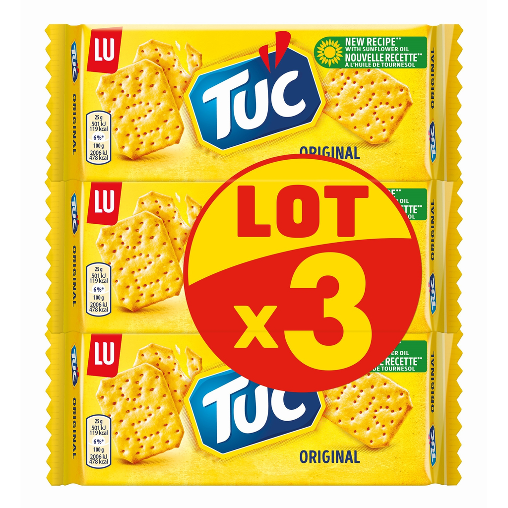 LU Biscuits apéritifs crackers Original Tuc 300 g