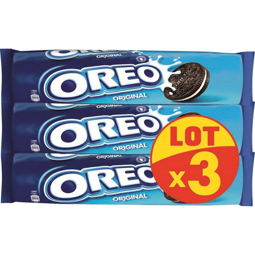 [7622210707284] OREO Cocoa Biscuits Original Vanilla Filling 3x154g