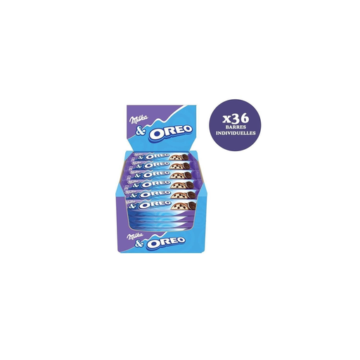 [7622210717078] MILKA Milk chocolate bar with Oreo biscuit pieces 36 x 37 g