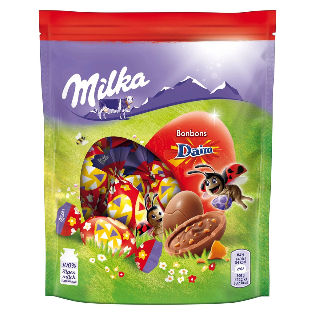 MILKA Alpine Milk Chocolate with Daim Caramel Pieces 86 g