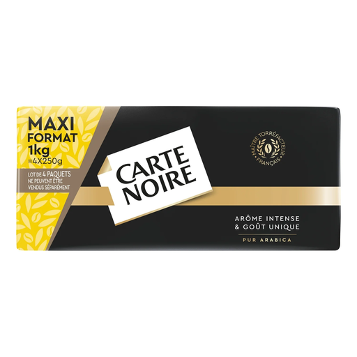 [8000070028708] CARTE NOIRE Classic Ground Coffee 100% Arabica Intensity 7 4 packs of 250 g