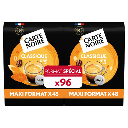 [8000070073029] CARTE NOIRE Classic Coffee Pods Intensity 5 2x48 pods 672 g