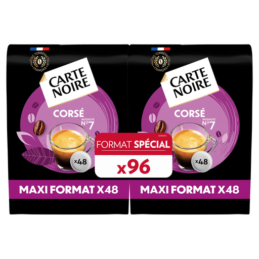 [8000070073128] CARTE NOIRE Coffee pods corsé standard intensity N°7 compatible TASSIMO x96