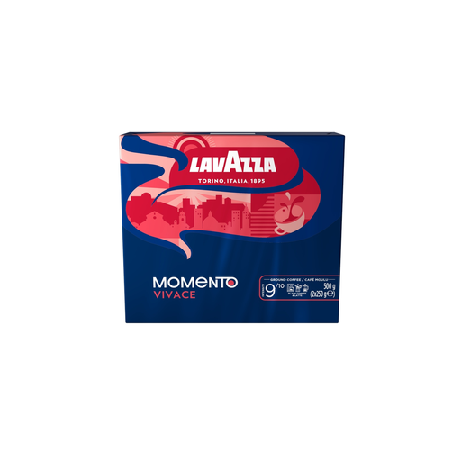 [8000070084599] LAVAZZA Ground Coffee Momento Vivace Intensity 9/10 2 packs of 250g