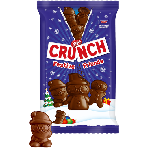 [8000300424300] CRUNCH Nestlé milk chocolate and crispy cereal mini figurines 144 g