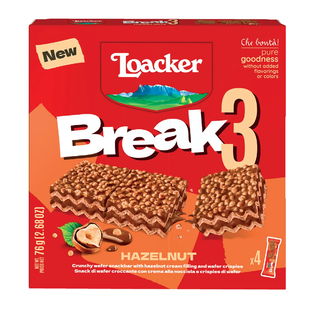 LOACKER Bolacha Break3 Avelã 76 g