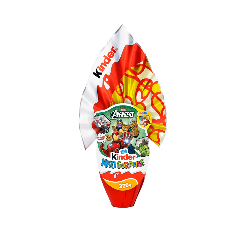 KINDER Oeufs en chocolat Maxi surprise avengers 320 g
