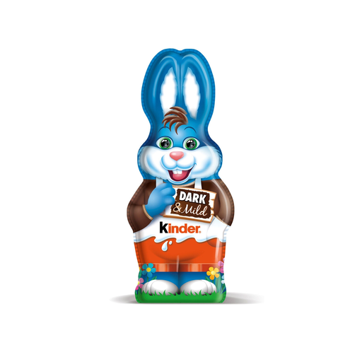 [8000500372616] KINDER Moulage lapin de Pâques au chocolat noir et lait 110 g