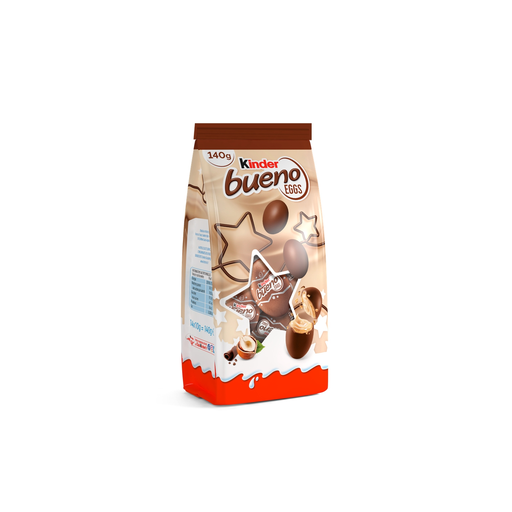 [8000500393390] KINDER Assortiment de Chocolats Lait Fourrés Lait et Noisettes BUENO EGGS 140 g