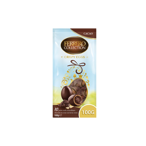 [8000500413562] FERRERO Collection petits oeufs croustillants au chocolat noir et lait 100 g