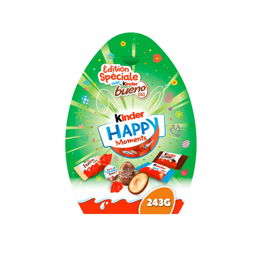 [8000500420973] KINDER Happy Moments Mix de bombones de chocolate 243 g