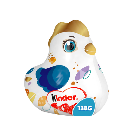 [8000500442012] KINDER Milk Chocolate White Hen Figurine 138 g