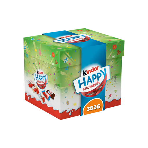 [8000500450673] KINDER Happy Moments surtido de confitería relleno de leche y avellanas 382 g