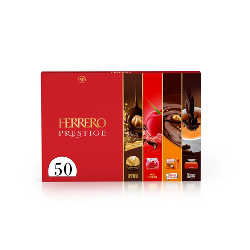 [8000500453049] FERRERO Surtido de bombones de chocolate con leche y negro rellenos de avellana, café y licor de cereza 575 g