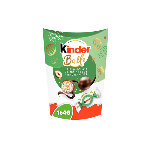[8000500458365] KINDER Balls Milk Chocolate Bites with Hazelnut Pieces 164 g