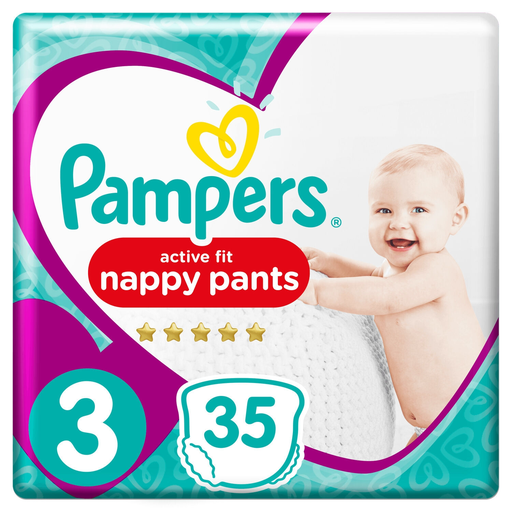 [8001090697189] PAMPERS Active Fit Pants Nappy Pants Size 3 82 count