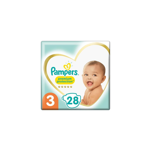[8001841806563] PAMPERS Premium Protection Diapers Size 3 28 count