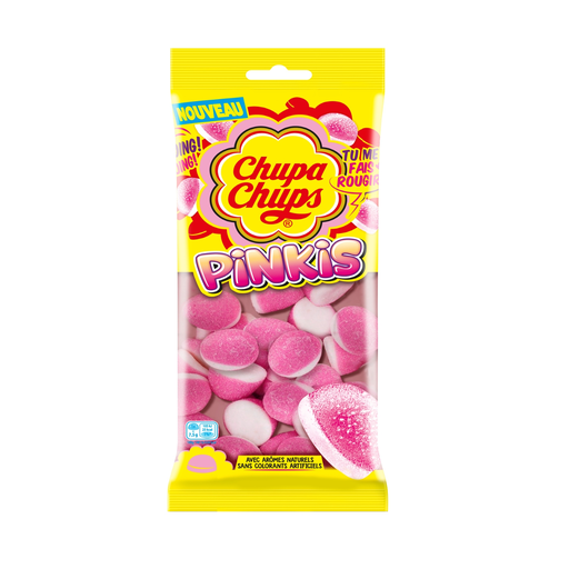 [8003440993200] CHUPA CHUPS Pinkis Strawberry Gummy Candy 175 g