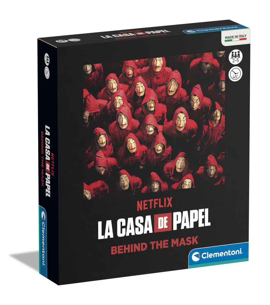 CLEMENTONI La Casa de Papel Board Game Behind the Mask