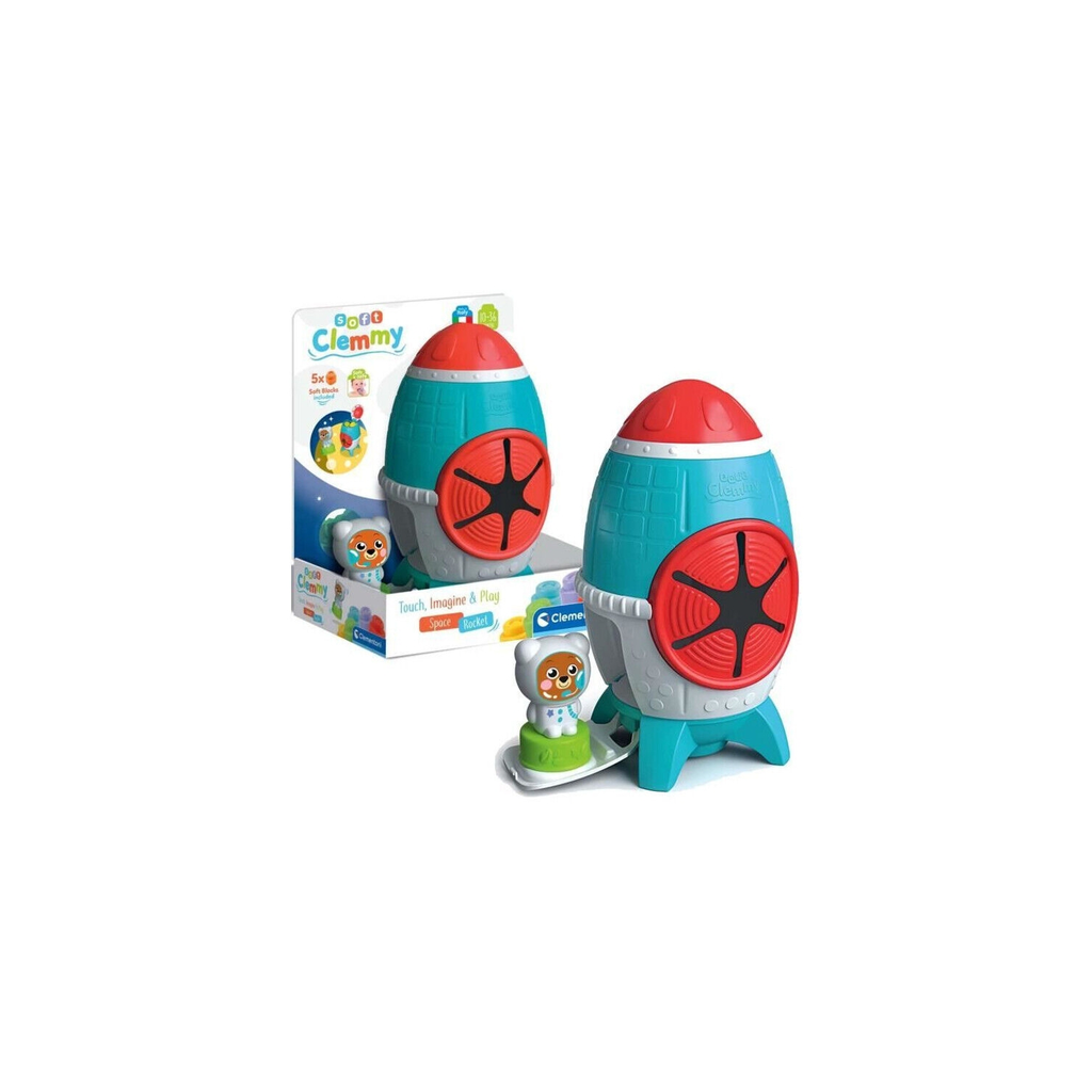 CLEMENTONI Clemmy Sensory Rocket with character and blocks