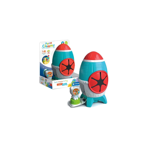 [8005125178063] CLEMENTONI Fusée sensorielle Clemmy avec personnage et cubes