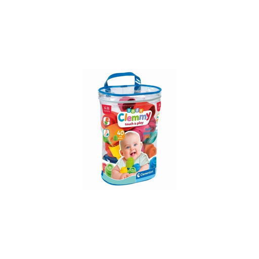 [8005125178780] CLEMENTONI Clemmy Baby Bag 40 soft blocks Mixed 40 pieces
