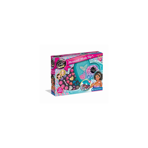 [8005125187812] CLEMENTONI Crazy Chic Mermaid Makeup Eyeshadows, Lip Gloss and Applicators