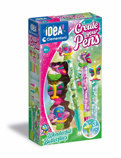 [8005125188734] CLEMENTONI Create Your Pens Wonderful Butterflies per box
