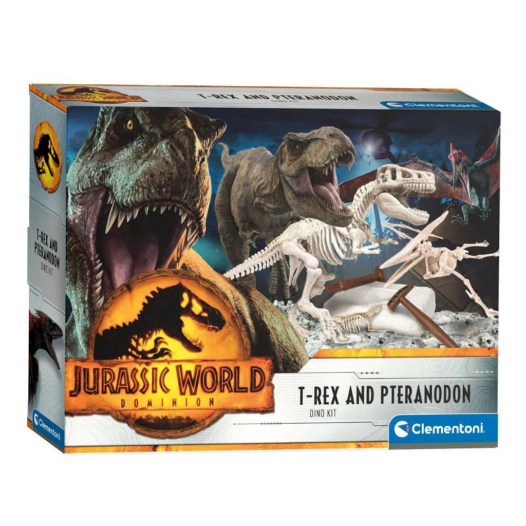CLEMENTONI Jurassic World T-Rex & Pteranodon Digging Set
