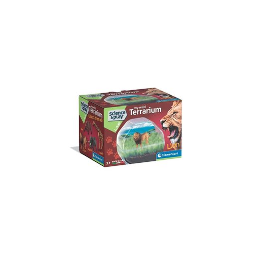 [8005125194711] CLEMENTONI Mini Terrário Leão My Wild Terrarium 35 x 26 x 7 cm
