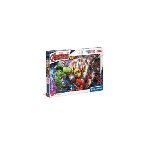 [8005125201815] CLEMENTONI Puzzle Brillant Marvel Superheroes 104 pièces
