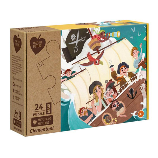 [8005125202584] CLEMENTONI Maxi Puzzle Pirates Play for Future, 24 pièces