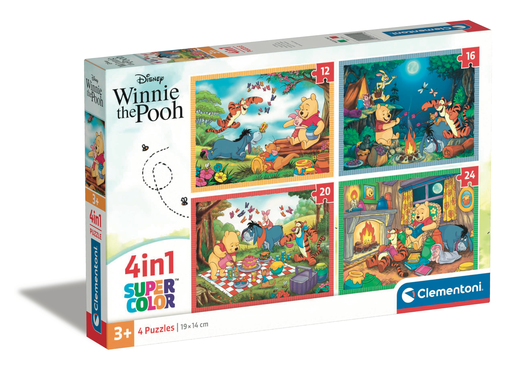 [8005125215140] CLEMENTONI Puzzle Disney Winnie l'Ourson 4 en 1 21514