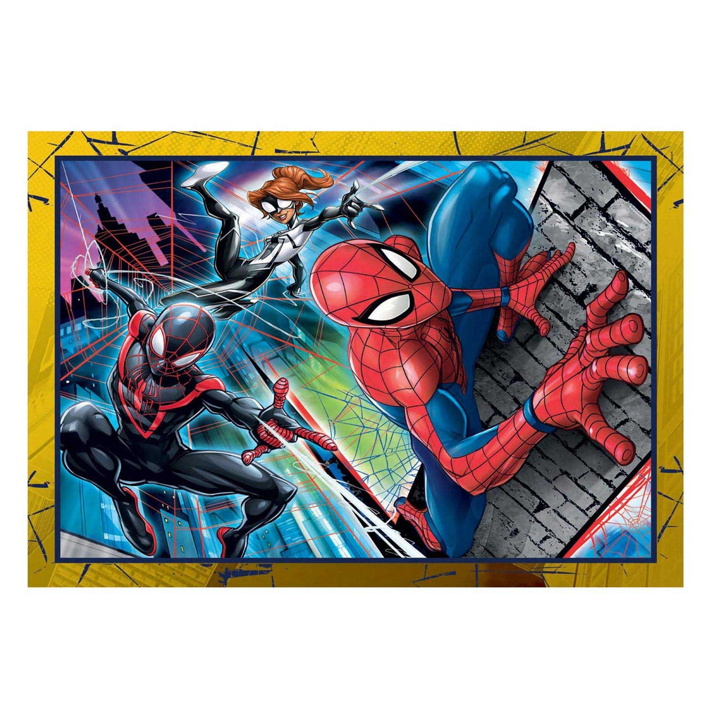 MARVEL Clementoni Puzzle Spiderman 4 Em 1 Puzzle Infantil Cartão