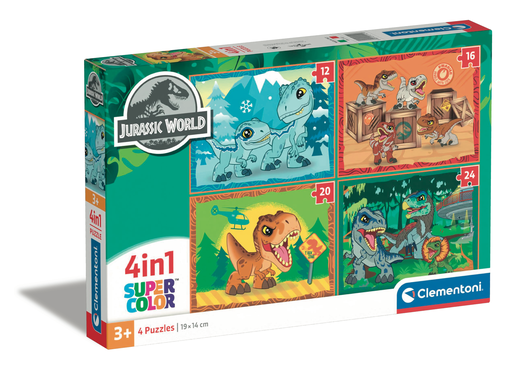 [8005125215218] CLEMENTONI Puzzle enfant 4 en 1 Jurassic World