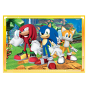 CLEMENTONI Puzzles Sonic El Erizo 4 En 1