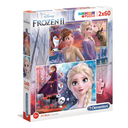 CLEMENTONI Puzzle Disney Frozen 2, 2x60 pieces