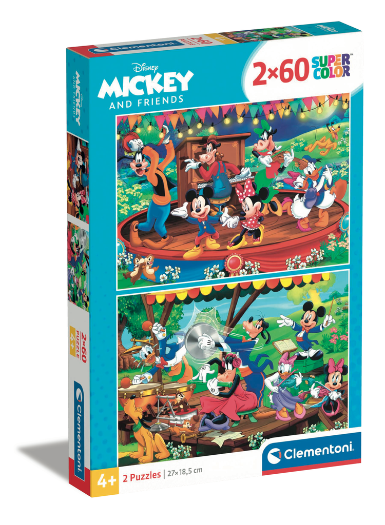 CLEMENTONI 2x60 pieces Mickey and friends the puzzle